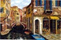 YXJ0436e impresionismo paisaje de Venecia